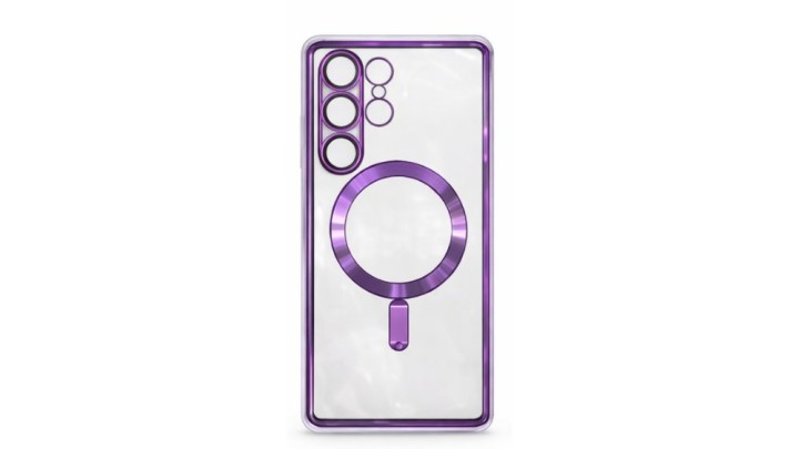Magnetic Clear Case with MagSafe for Samsung S25 Ultra– Purple