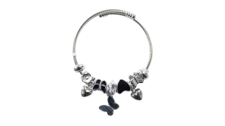 💫 Pandora Style Bracelet –black butterfly