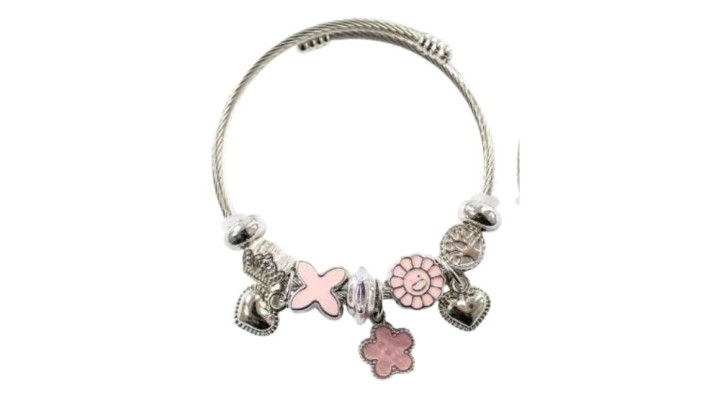 💫 Pandora Style Bracelet –Floral pink
