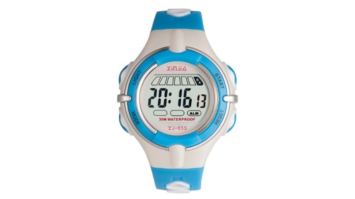 Blue & Grey Digital Watch – 30M Water Resistant