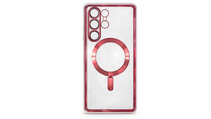Magnetic Clear Case with MagSafe for Samsung A26– Red