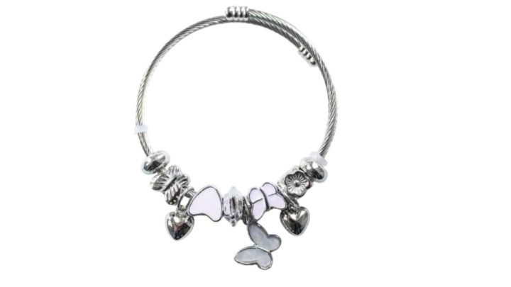 💫 Pandora Style Bracelet –white butterfly