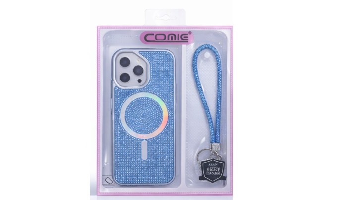 Glitter iPhone 16 pro Case with Magnetic Ring & Wrist Strap