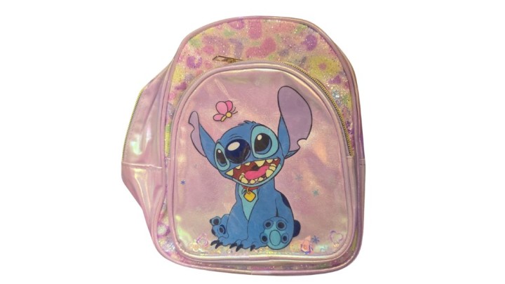 Kids Backpack – Stitch Design (Lavender Glitter)