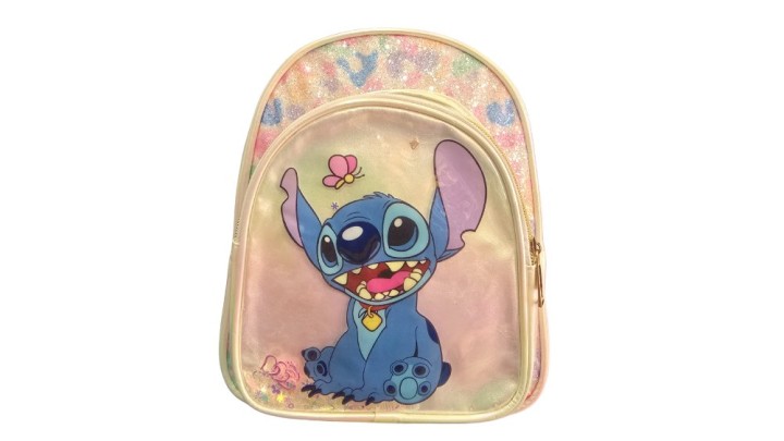 Kids Backpack – Stitch Design (Pastel Rainbow)