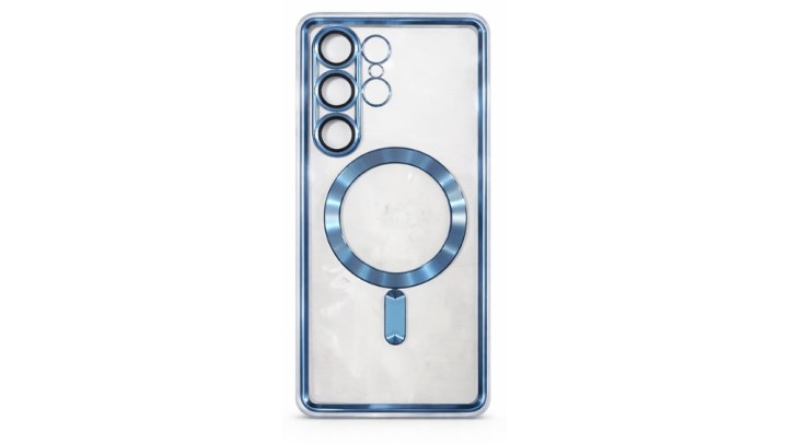 Magnetic Clear Case with MagSafe for Samsung S25 Ultra– Blue