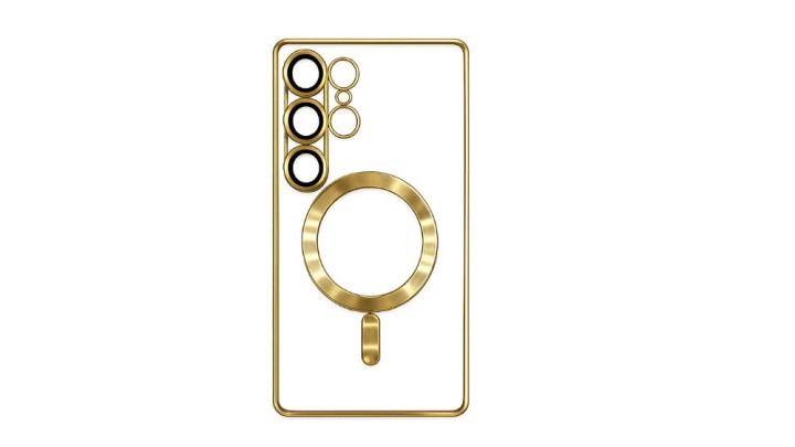 Magnetic Clear Case with MagSafe for Samsung S25 Ultra– Gold