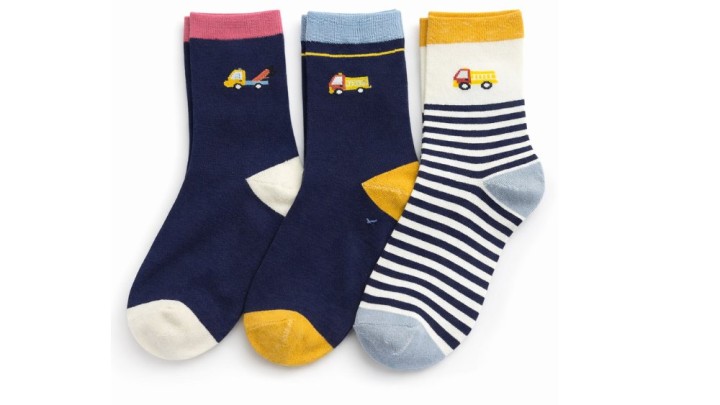 Vehicle Ankle Socks -Size 24-27 – Set of 3 Pairs