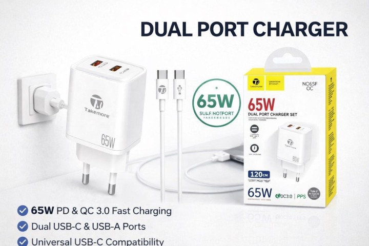 Fast Phone Charger Type C- Type C 65W