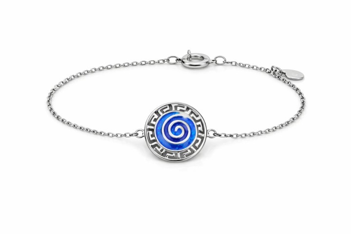 Greek Spiral Bracelet – Stainless Steel silver