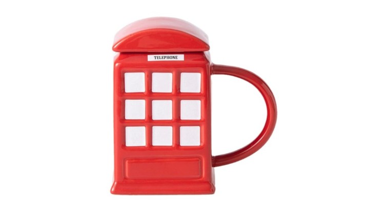 London Telephone Booth Mug – Red Ceramic Design