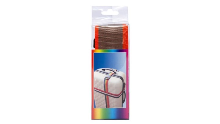 Rainbow Luggage Strap with Adjustable Buckle – Travel Suitcase Belt