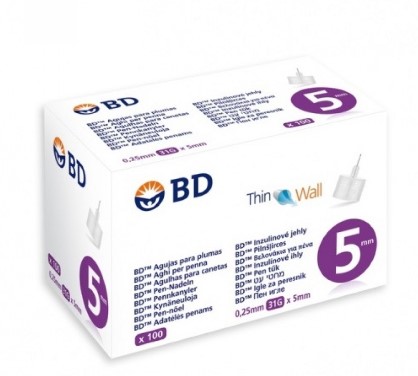 BD THIN WALL 31GX5MM  NEEDLES