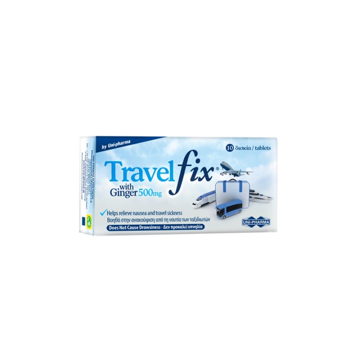 TRAVEL FIX 500MG 10 TABS