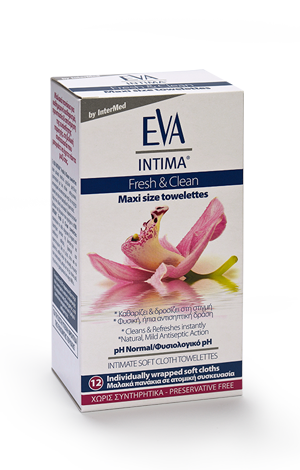 Eva Intima Fresh & Clean Maxi Size Towelettes 12 Pieces