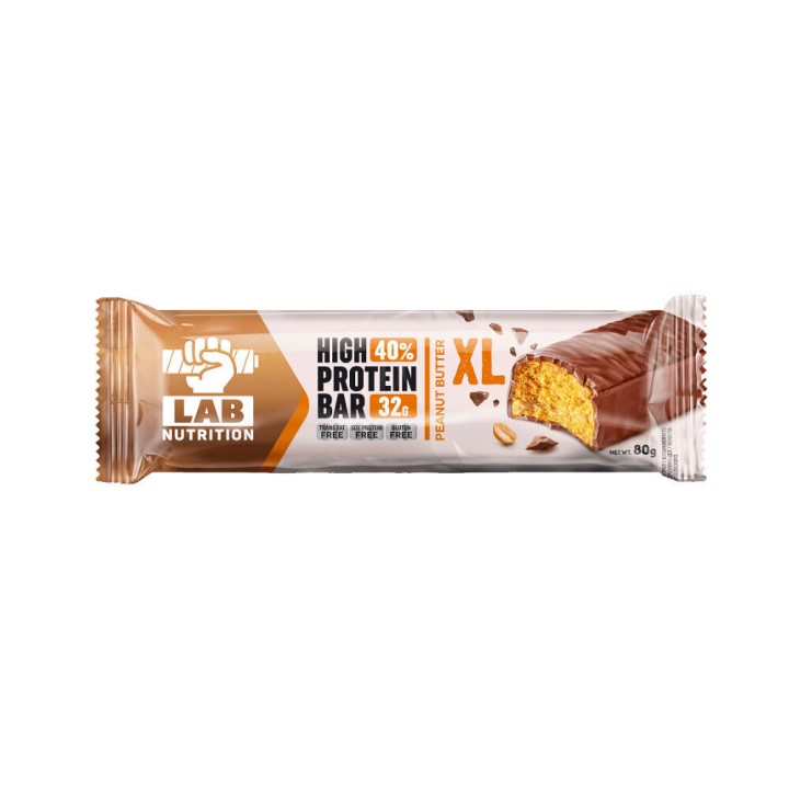 LAB NUTRITION HIGH PROTEIN BAR 65G PEANUT BUTTER