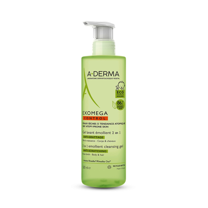 Aderma Exomega Control Emollient Baby Cleansing Gel Anti-Scratching 500ml