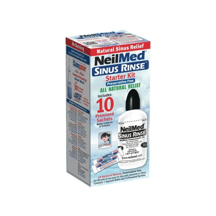 Neilmed Sinus Rinse Kit With 10 Premixed Sachets