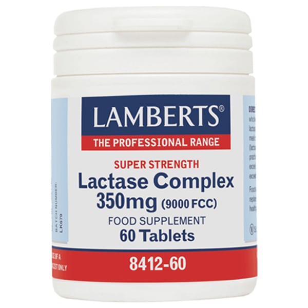 Lamberts Lactase Complex 350Mg 60 Tablets