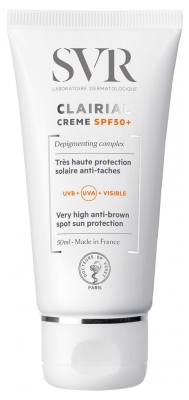 Svr Clairial Spf50+ Cream Care Very High Anti Brown Spot Sun Protection 50Ml - exclusive deals