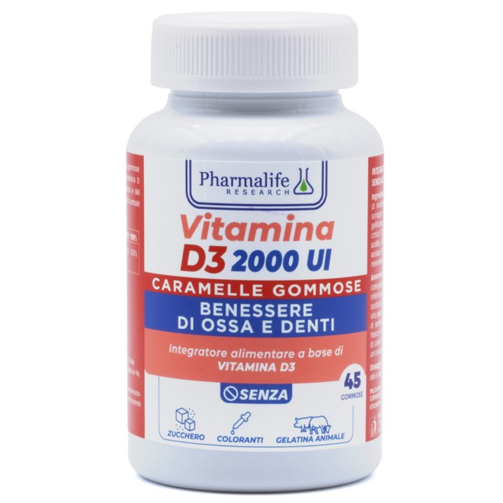 PHARMALIFE VITAMIN D3 2000IU 45 GUMMIES