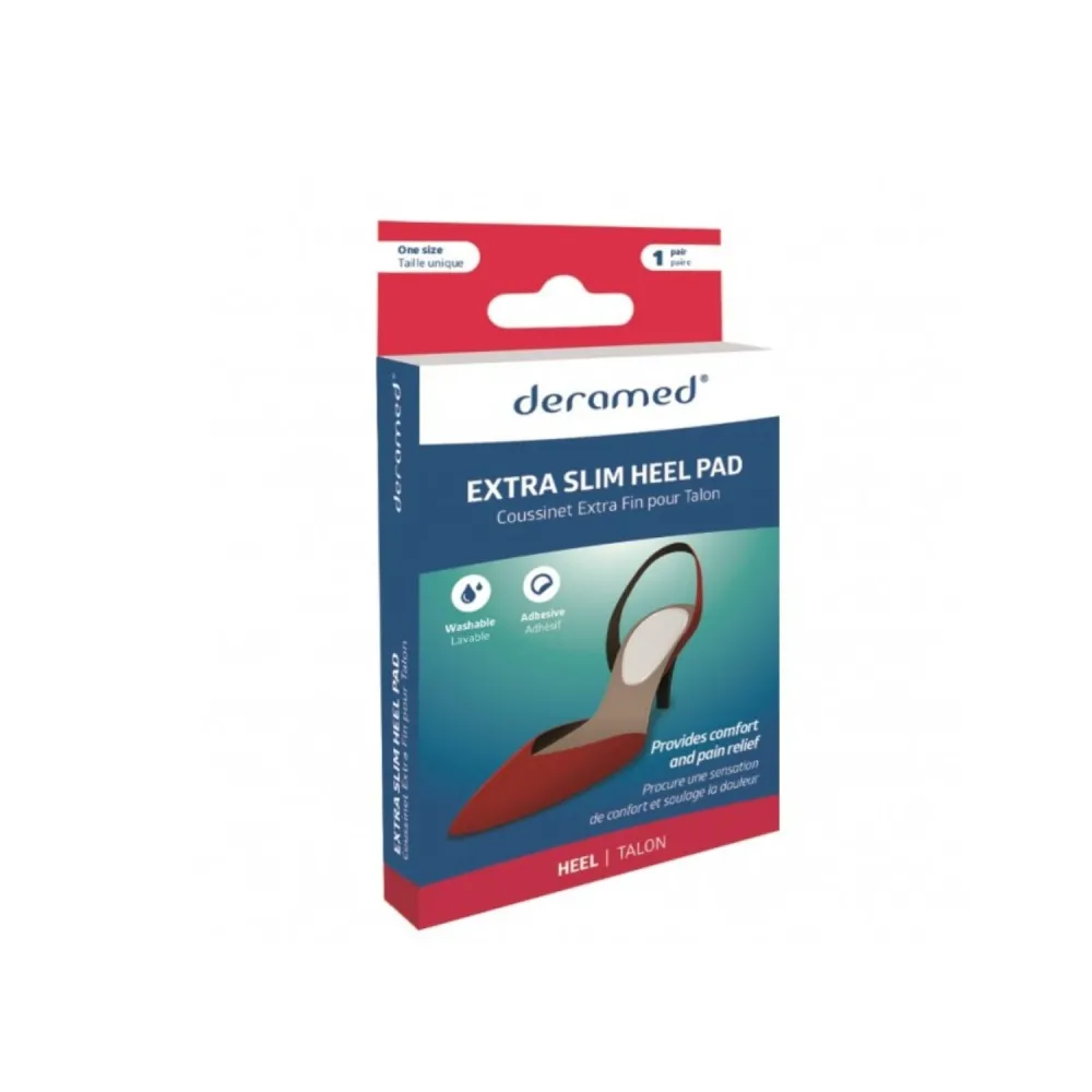 DERAMED PURE GELL HEEL PAD, UNIVERSAL SIZE, 1 PAIR