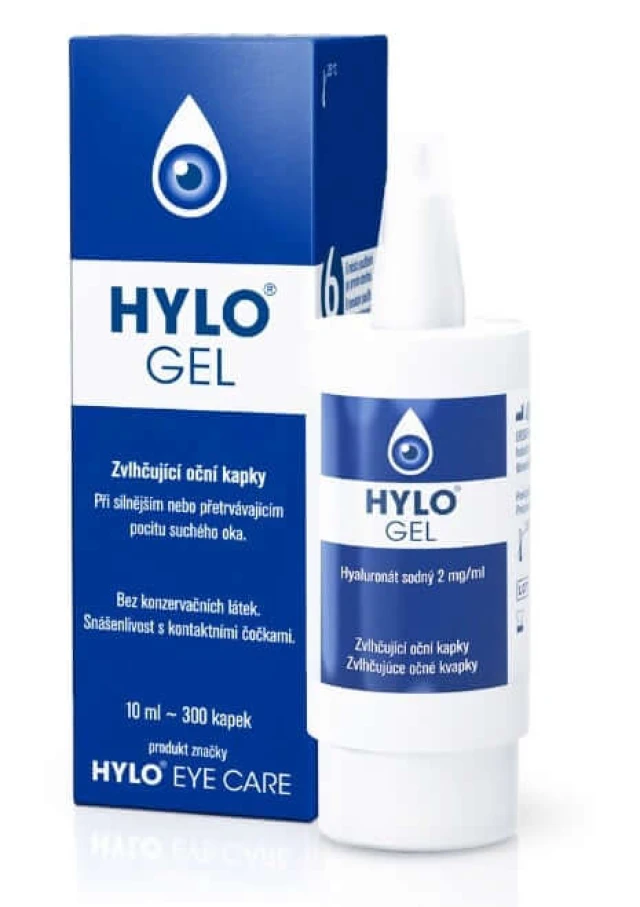 Hylo - Gel Lubricating Eye Drops 10ml - 300 drops.