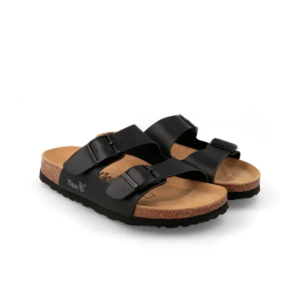 NEU-B BAVIERA BIO FLOR SLIPPERS BLACK SIZE 38