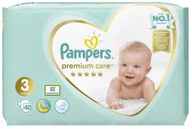 Pampers Premium Care New Born No3 Midi (6-10kg) 40pcs