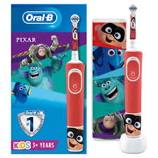 Braun Oral B Kids Pixar W/ Travel Case Rechargeable, Tooth Brush 3years+