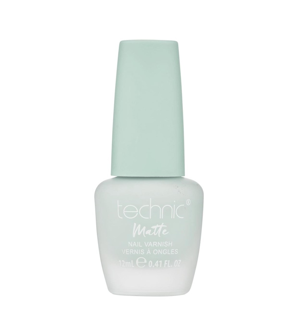 Technic Long-Lasting Matte Nail Polish Varnish - Shade Minty 10Ml