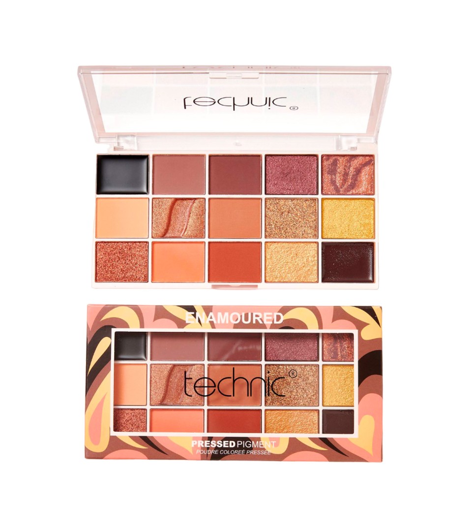 Technic 15-Color Pressed Pigment Eyeshadow Palette – Enamoured