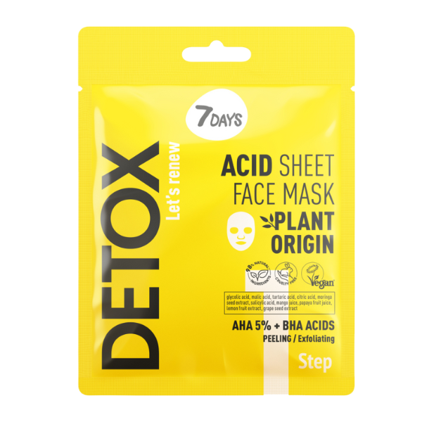7Days Detox Acid Aha+Bha Face Mask