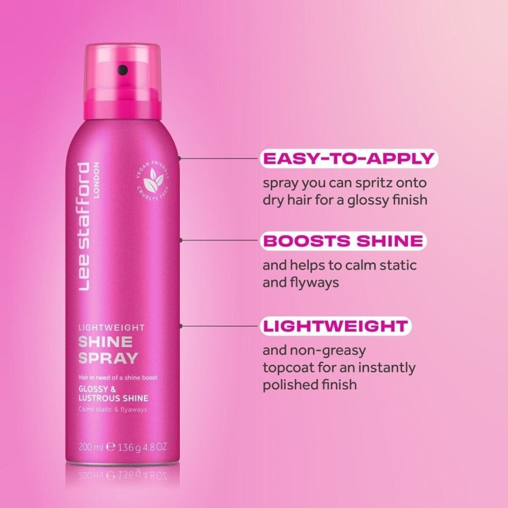 Lee Stafford Lightweight Shine Spray 200Ml