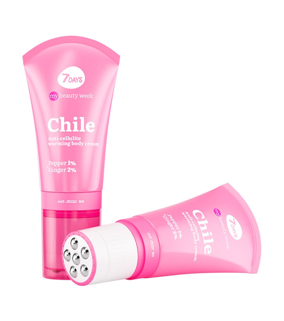 7Days Chile Anti-Cellulite Warming B.Cream Pepper 1% + Ginger 2% 130Ml