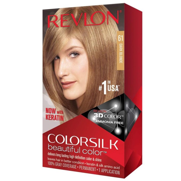 Revlon ColorSilk Beautiful Color, Dark Blonde [61]