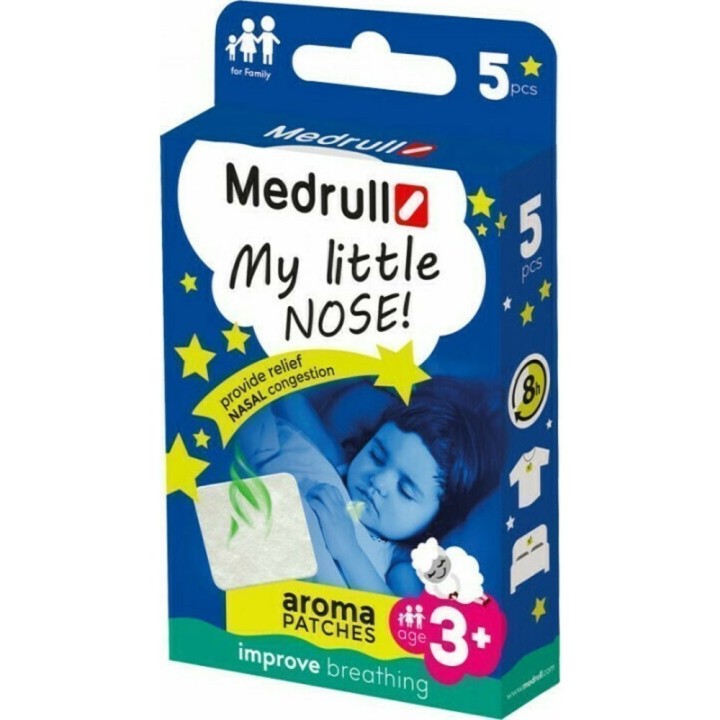 Medrull My Little Nose Nasal Strips, Breathing Patches for Children 3+ Years 5pcs