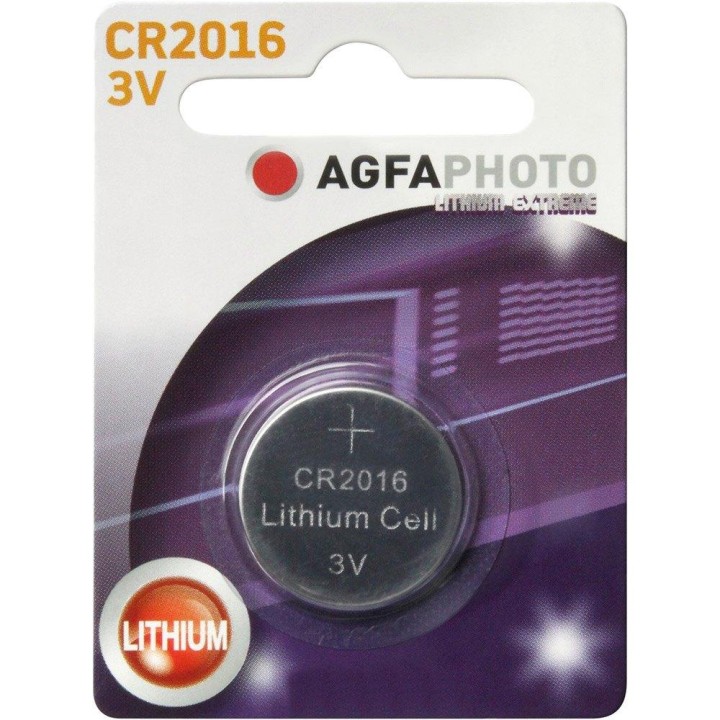 AGFA Photo Lithium 3V Button Cell Battery CR2016