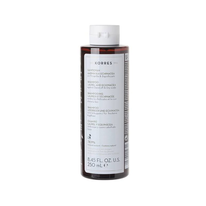 Korres Shampoo Against Dandruff & Dry Scalp With Laurel & Echinacea 250ml