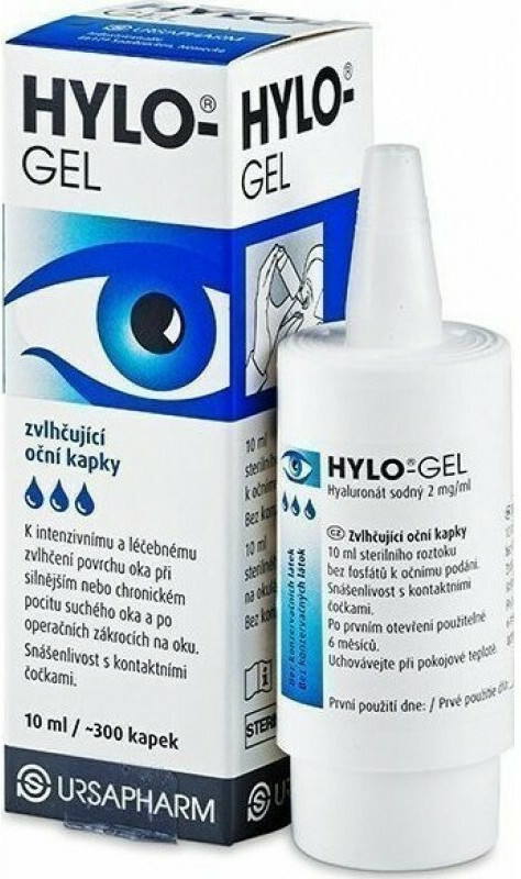 Hylo - Gel Lubricating Eye Drops 10ml - 300 drops.