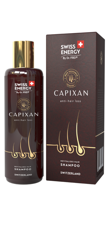 Swiss Energy  Hair Shampoo Capixan 1%  Prevention Of Hair Loss Restoring  200 Ml.