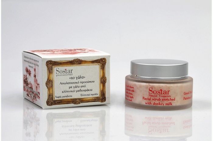 Sostar Facial Scrub With Donkey Milk Face Moisturizing Peeling 60Ml