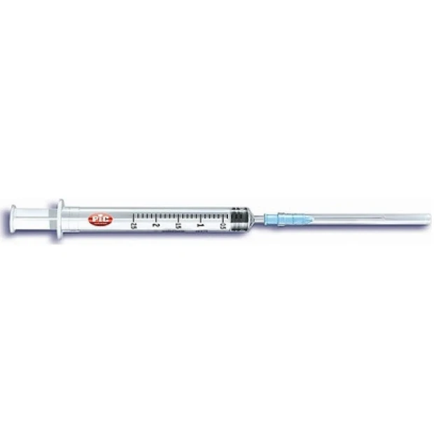 Sterile Disposable Pic Syringe With Mounted Needle Gauge 23 Capacity 2.5ml 1 Piece