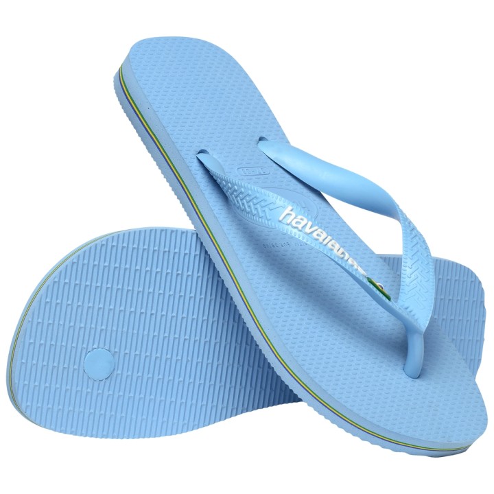 Havaianas Brasil Logo Blue Lavender/White Size:378
