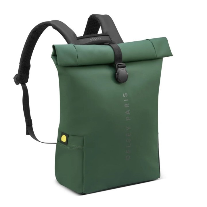 Turenne Waterproof Roll-Top Backpack 46x40x14cm Green Delsey