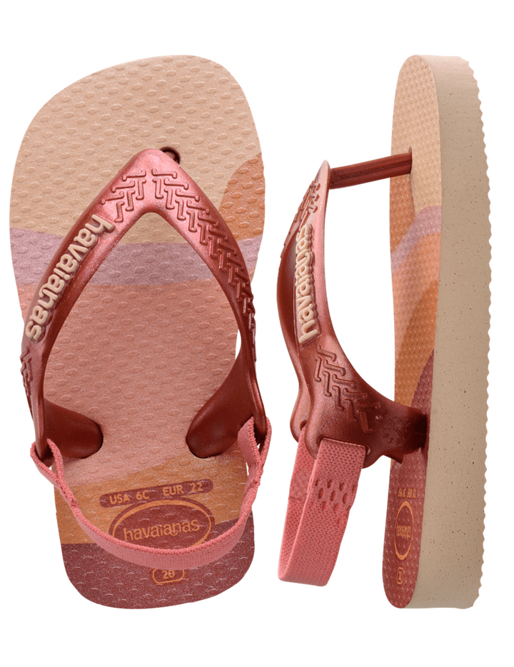 Havaianas Baby Mini Me Ballet Rose/Mahogany size:22