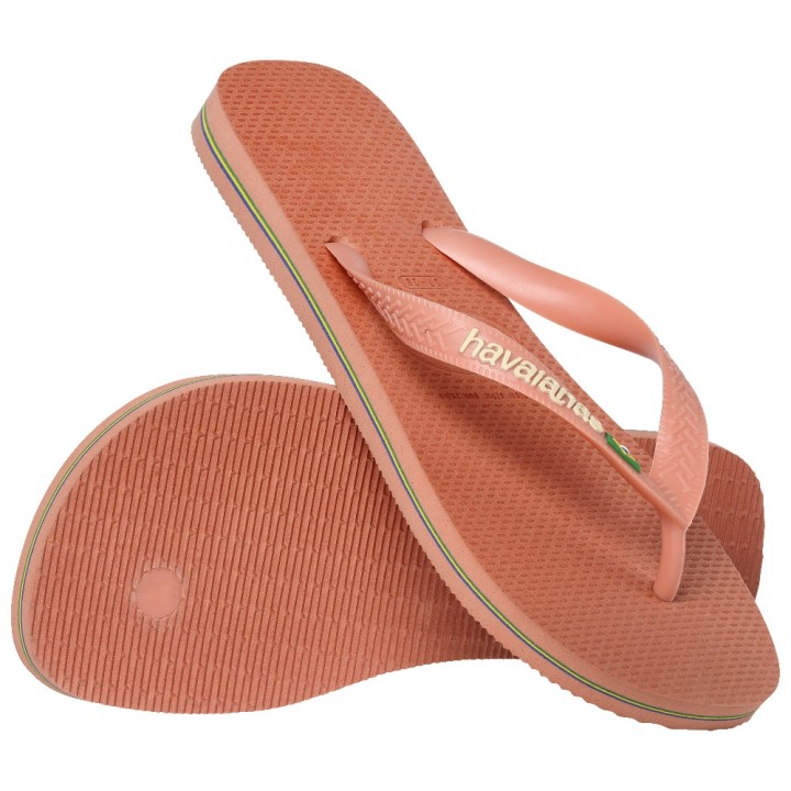Havaianas Brasil Logo Pink Clay Size:390