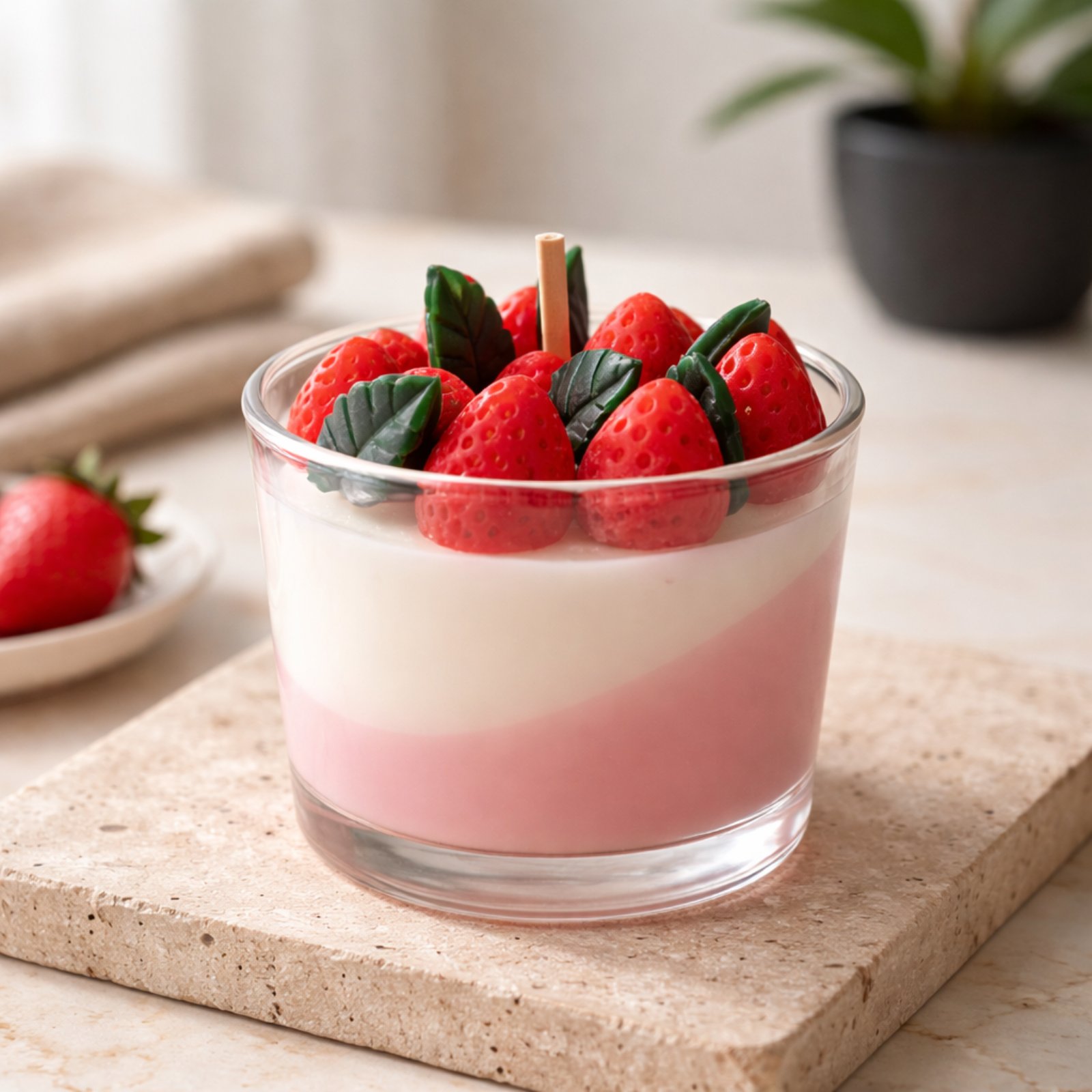 SCENTED SOY CANDLE STRAWBERRY