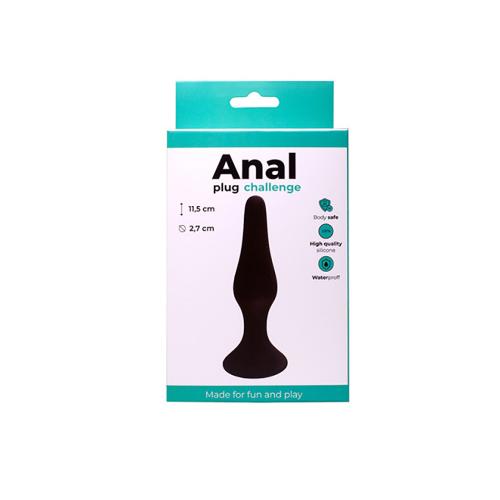 Fantasy – Classic Anal Plug – Black, Silicone Medium