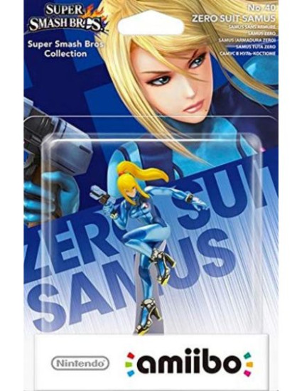 Amiibo No.40 Zero Suit Samus (Super Smash Bros)